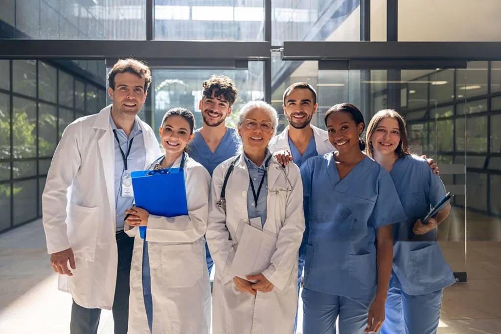 nurses-poses-for-a-quick-photo nursing jobs in UK with visa sponsorship