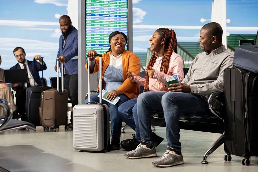 family-waiting-at-airport-seat how to move to Canada from Nigeria permanently