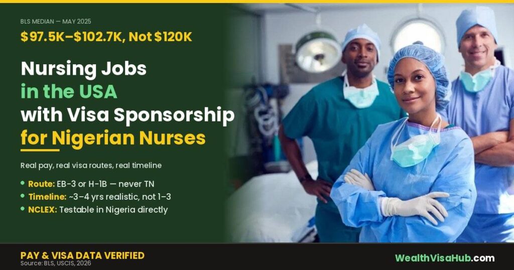 Nigerian nurses in operating room, guide to nursing jobs in USA with visa sponsorship for Nigerian nurses 2026